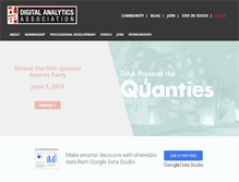 Tablet Screenshot of digitalanalyticsassociation.org